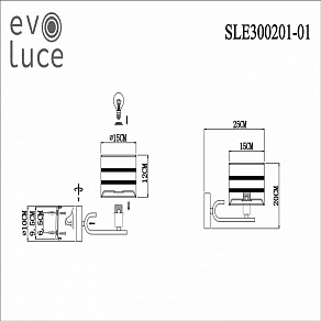 Бра EVOLUCE Almese SLE300201-01