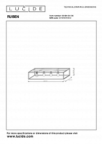 Накладной светильник Lucide Ruben 00124/04/30
