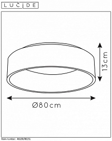 Накладной светильник Lucide Talowe Led 46100/80/31