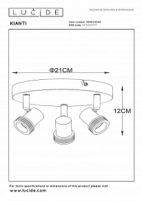 Спот Lucide Kianti 53901/13/41