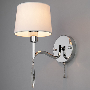 Бра Eurosvet Madera 10093/1 хром/прозрачный хрусталь Strotskis