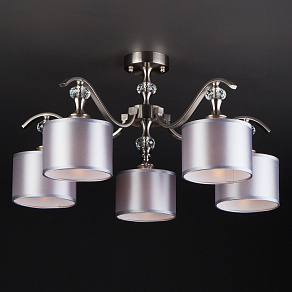 Люстра на штанге Eurosvet Ofelia 60070/5 сатин-никель