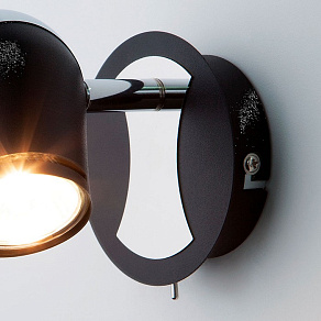 Бра Eurosvet Middle 20057/1 хром/черный