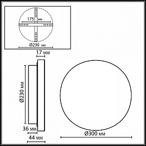 Накладной светильник Odeon Light CORK 7073/15WL