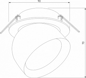 Встраиваемый светильник Elektrostandard Uno a065453