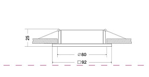 Встраиваемый светильник Maytoni Atom DL024-2-01S