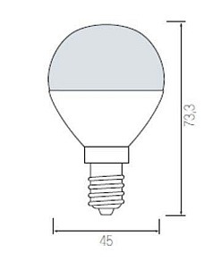 Лампа светодиодная Horoz Electric HL4380L E14 4Вт 4200K HRZ00000034
