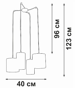 Подвесная люстра Vitaluce V3089 V3089/4S