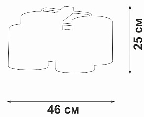Потолочная люстра Vitaluce V2882 V28820-1/4PL