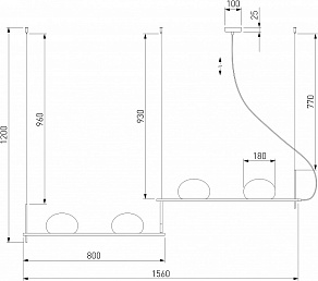 Подвесной светильник Eurosvet Stair 70145/4 латунь