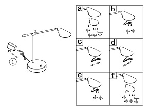 Настольная лампа офисная Globo Fylson 58149