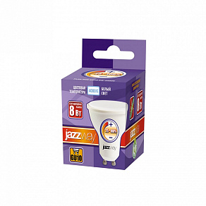 Лампа светодиодная Jazzway  GU10 8Вт 4000K PLED- DIM GU10  8w 4000K