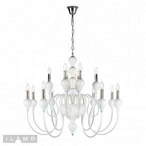Подвесная люстра iLamp Lady 88003-10+5 WH