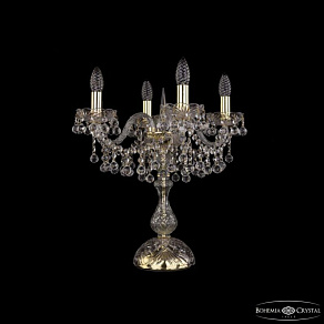 Настольная лампа декоративная Bohemia Ivele Crystal 1409 1409L/4/141-47 G