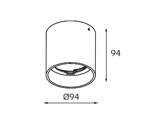 Накладной светильник Italline SKY SKY black + SKY R gold