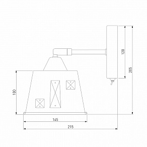 Бра Eurosvet Benna 70105/1 шампань