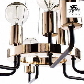 Подвесная люстра Arte Lamp Gelo A6001LM-9BK