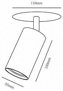 Накладной светильник Arte Lamp Cefeo A3214PL-1GY