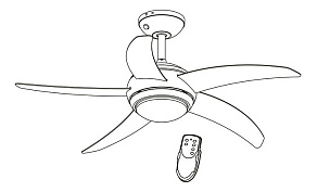 Светильник с вентилятором Globo Fabiola 0306