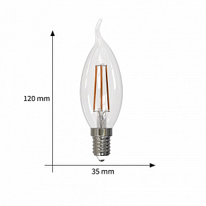 Лампа светодиодная Uniel  E14 9Вт 3000K UL-00005189