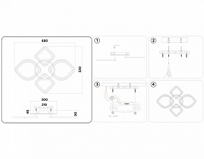 Потолочная люстра Ambrella FA FA5149
