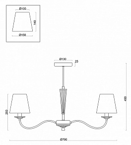 Подвесная люстра Freya Osborn FR2027PL-07N