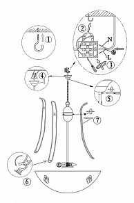Подвесной светильник Globo Scale 6897-3