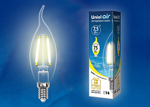 Лампа светодиодная Uniel Air E14 7.5Вт 3000K UL-00003248