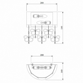 Накладной светильник Bogate's Papillon 288/2