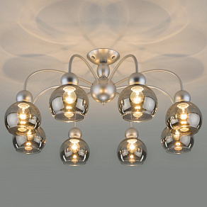 Люстра на штанге Eurosvet Fabia 30148/8 серебро