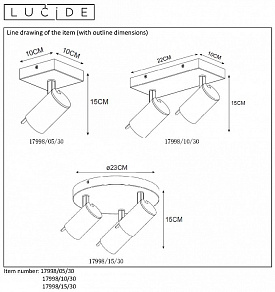 Спот Lucide Grony 17998/10/30