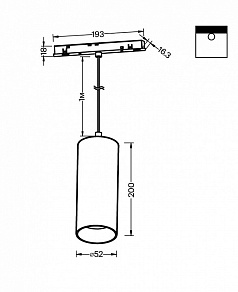 Подвесной светильник Maytoni Focus LED TR041-2-12W3K-B