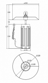 Настольная лампа декоративная Maytoni Muse MOD304TL-01CH