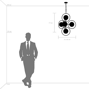 Подвесная люстра Lightstar Alfa 745053