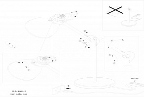 Настольная лампа офисная Eglo Priddy-P 49086
