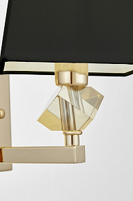 Бра LUMINA DECO Montero LDW 1249-1 GD+BK
