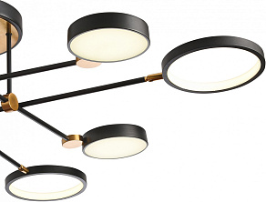 Потолочная люстра Natali Kovaltseva LOFT LED LED LAMPS 81102/6C BRASS BLACK