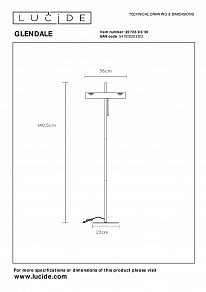 Торшер Lucide Glendale 20722/02/30