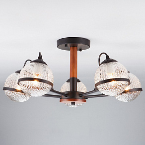 Люстра на штанге Eurosvet Livia 70081/5 черный