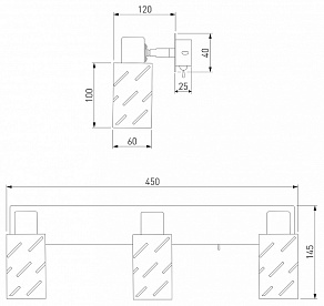 Бра Eurosvet Fente 20090/3 белый/хром
