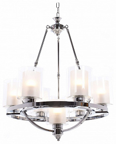 Подвесная люстра LUMINA DECO Santini LDP 1220-7 CHR+WT