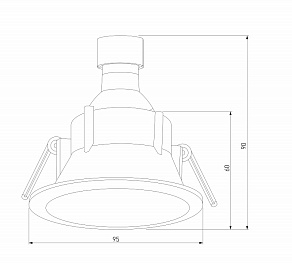 Встраиваемый светильник Elektrostandard Side 25059/01