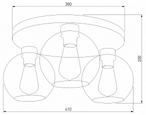 Потолочная люстра TK Lighting Cubus 2776 Cubus Graphite