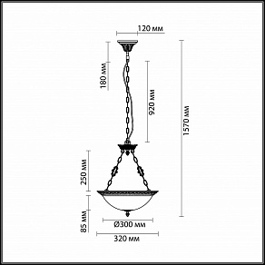 Подвесной светильник Odeon Light Maipa 2587/3