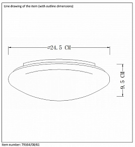Накладной светильник Lucide Bianca-Led 79164/08/61
