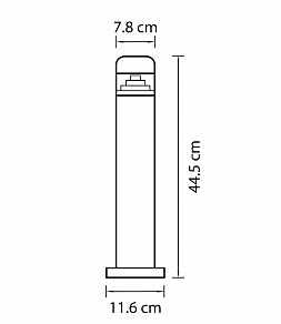 Наземный низкий светильник Lightstar Raggio 376905