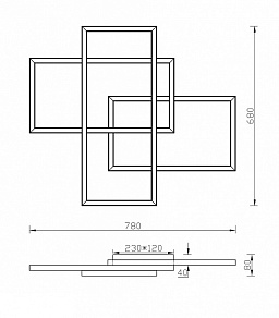 Накладной светильник Maytoni Rida MOD015CL-L80W