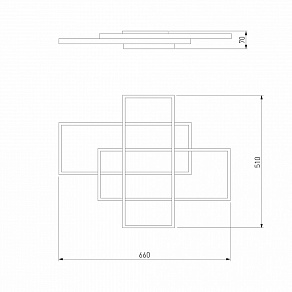 Потолочная люстра Eurosvet Direct 90177/3 белый 65W