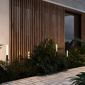 Наземный высокий светильник Maytoni Flare O487FL-L3GF3K1