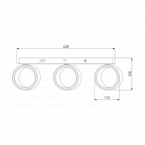 Бра Eurosvet Tokyo 20068/3 LED белый 15W
